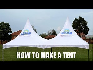 Tents Manufacturing Process in Uganda| Shelter Tent Manufacturing, Tent Installation, Party Tent.