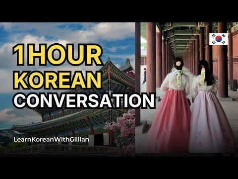 1 Hour Real Korean Conversation 🎧 Listening and Speaking Practice 🇰🇷