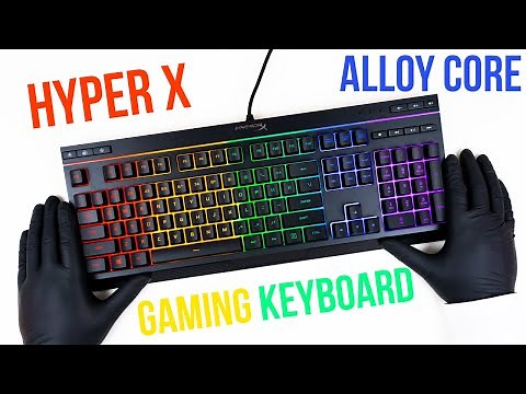 HyperX Alloy Core RGB Gaming Keyboard Unboxing + Gameplay - ASMR