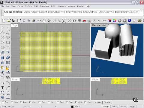 Learning Rhino---Drape Tool