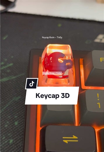 Keycap 3D custom đơn giản #keycap3d #keycapcustom #keycapresintindy #keycaps #keycapxuyenled