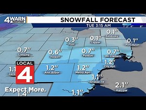 Metro Detroit weather forecast Dec. 1, 2025 -- 6 a.m. Update