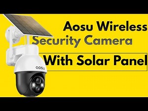 Aosu Wireless Security Camera with Solar Panel
