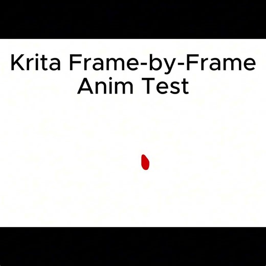 Krita Frame By Fram Animation Test #animationart