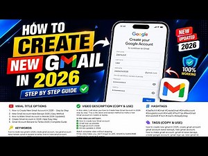 How to Create a New Gmail Account in 2026 | Step-by-Step Guide latest |Easy Tutorial for Beginners