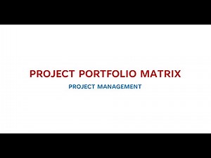 Project Portfolio Matrix | Project Management