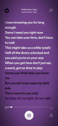 Baby Do Me Right - Justine Skye & Tyga (Lyrics)