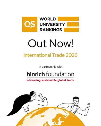 Discover the world’s leading programmes shaping the future of global trade. The QS International Trade Rankings 2025, in partnership with the Hinrich Foundation, are here! This ranking highlights the top MBA & Master's and EMBA programmes in international trade from around the world. Explore the full ranking: https://eu1.hubs.ly/H0p0ghh0 #QSWUR #InternationalTrade #BusinessEducation | QS World University Rankings