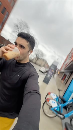 First person to run a mile with a latte in recorded history. #running