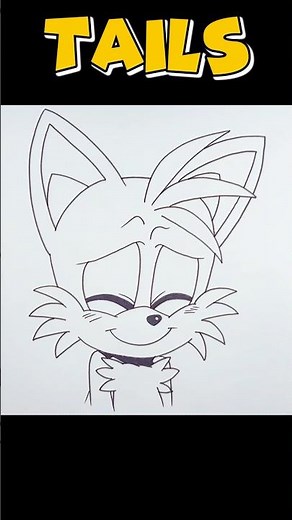How To Draw TAILS #tailsthefox #sonicthehedgehog #drawing