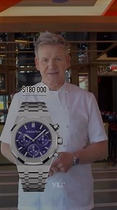 Making Pizza In His New 'Street Pizza' Store In Washington DC. Chef And Owner; Gordon Ramsey Was Spotted Wearing The 18K White Gold Audemars Piguet Royal Oak Chronograph With A Purple Grande Tapisserie Dial. Reference-26240BC @gordongramPrice; List Price £84,100 // $94,000Current Market Value £140,000 // $180,000 | Vosslon