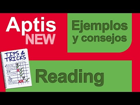 Ejemplo Reading Aptis - Vídeo 6 - Con explicaciones en Español