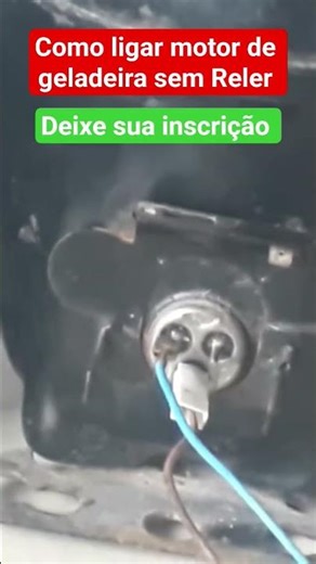 How to start a refrigerator motor without rereading