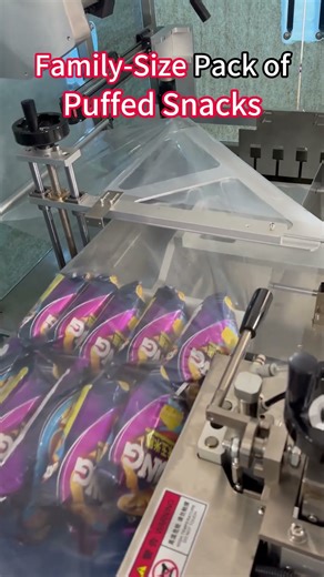 Puffed Snacks PE Film Secondary Packaging Machine