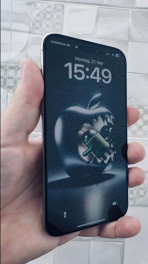 Apple eats Android #wallpaper aper