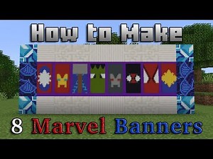 Minecraft - How to Make 8 Marvel Banners! (For Minecraft 1.14+) | Tutorial