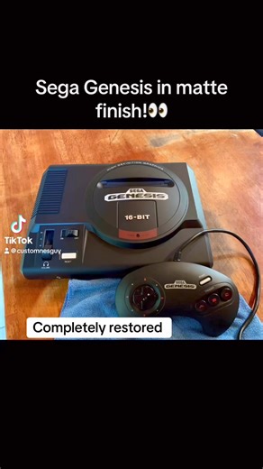 3.4K views · 61 reactions | Sega Genesis model 1 completely restored in matte finish. | Custom Nes Guy | Facebook