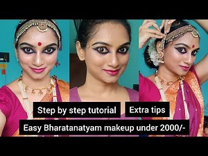 Simple, Easy, Cheap, DIY Bharatanatyam Dance Makeup Tutorial