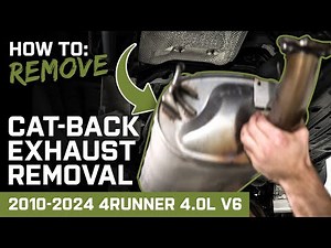 How to Remove Stock Cat-Back Exhaust | 4.0L 4Runner