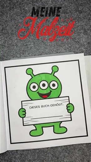 Kleines Alien zum Ausmalen. #shorts