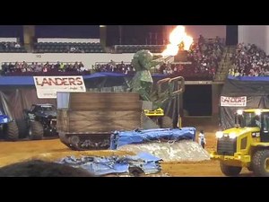 "TRANSAURUS" transforming back into a vehicle last night at #MonsterNation 1.21.17