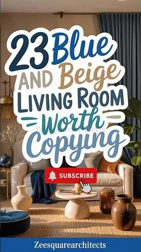 Blue & Beige Living Room Ideas | Calm, Stylish & Timeless Interiors (2026) #shorts #design