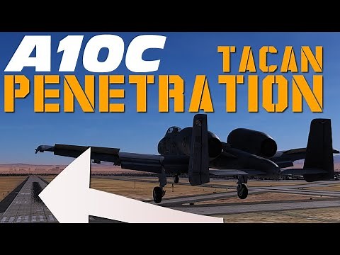DCS : A10C : TACAN Penetration Approach Nellis AFB