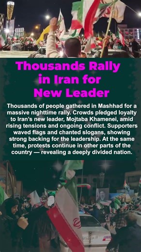 Massive Night Rally in Mashhad Shocks the World
