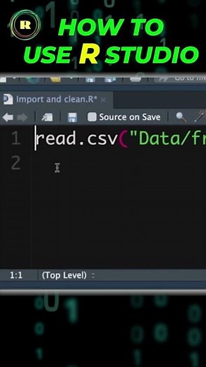 How to use R studio #short