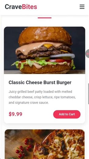 Build a Responsive Food Delivery Website with HTML, CSS & JS! 🍔 #WebDevelopment