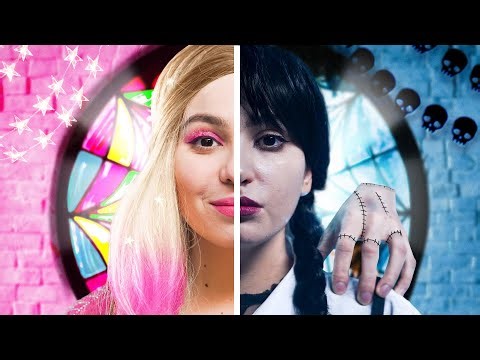 Soft Girl to Wednesday Transformation | Extreme Goth Makeover + Thing Hand DIY