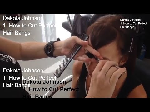 Dakota Johnson hair bangs, Perfect Bangs-Fringe haircut 2020