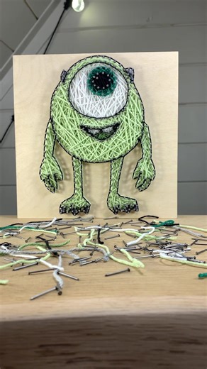 Create Stunning String Art Like Mike Wazowski