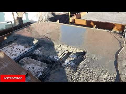 Quantos centímetros de concreto em uma laje H 8.