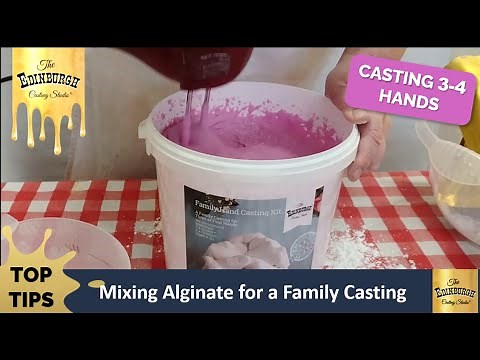 How To Mix Quick Setting Alginate for a Family Handcast in 60 Seconds