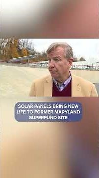 Solar farm transforms former Superfund site in Elkton #news #solarpanels #maryland