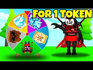 SPIN THE WHEEL FOR ONLY 1 TOKEN IN ROBLOX CLICKER SIMULATOR