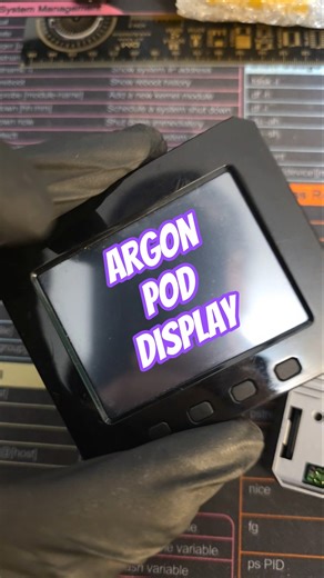 Argon Pod Display For Pi Zero #argon #raspberrypi #cyberdeck #raspberrypiprojects
