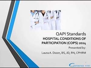 CMS Hospital QAPI Standards 2024 Updates