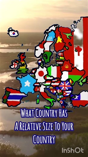 What Country Has A Relative Size To Each Other #mapping