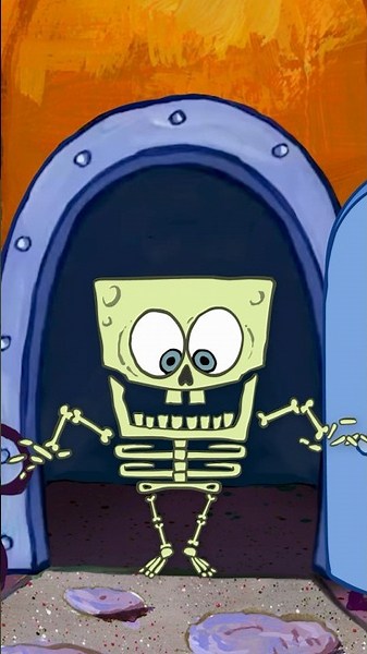 spongebob theme song REMIX 🎃 | #spongebob #halloween #shorts