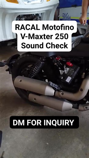 Racal Motofino V-Maxter 250 Sound Check. DM FOR INQUIRY 📽️ RACAL Pilar Bataan | ZURC MOTO