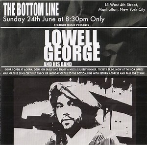Lowell George - Live At The Bottom Line '79