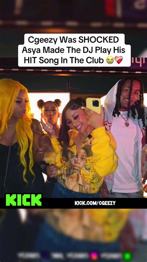 Cgeezy Was SHOCKED Asya Made The DJ Play His HIT Song In The Club 😭❤️‍🩹 #cgeezy #asyarae #fyp #viral #teamwork