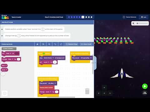 Space Invaders - Hour of Code - Step 6 Walkthrough