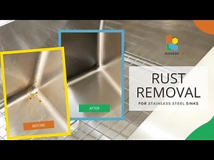 How to Remove Rust from Stainless Steel Sinks? | Koozzo Kitchen Sink Maintenance