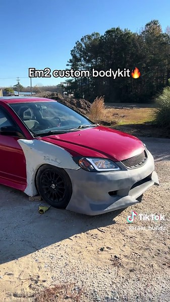 Project Civic Fast X: Update... and moreee sanding😤 #em2 #projectcar #civic #foryoupage #bodykit