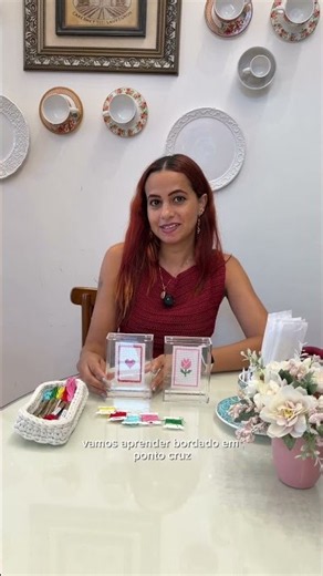 Campo Grande/MS: learn cross-stitch + afternoon tea! ☕🧵