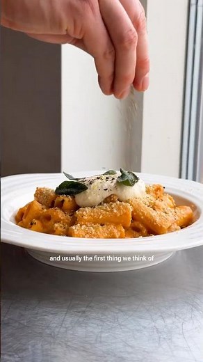 Butternut Squash Rigatoni with Tofu Ricotta 🍝 get the recipe with a SO VEGAN subscription