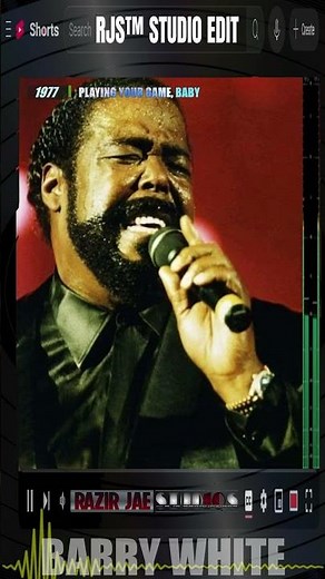 🎹 Barry White is: "Playing Your Game, Baby" (RJS™ STUDIO REMIX) 70s Soul Music #shorts